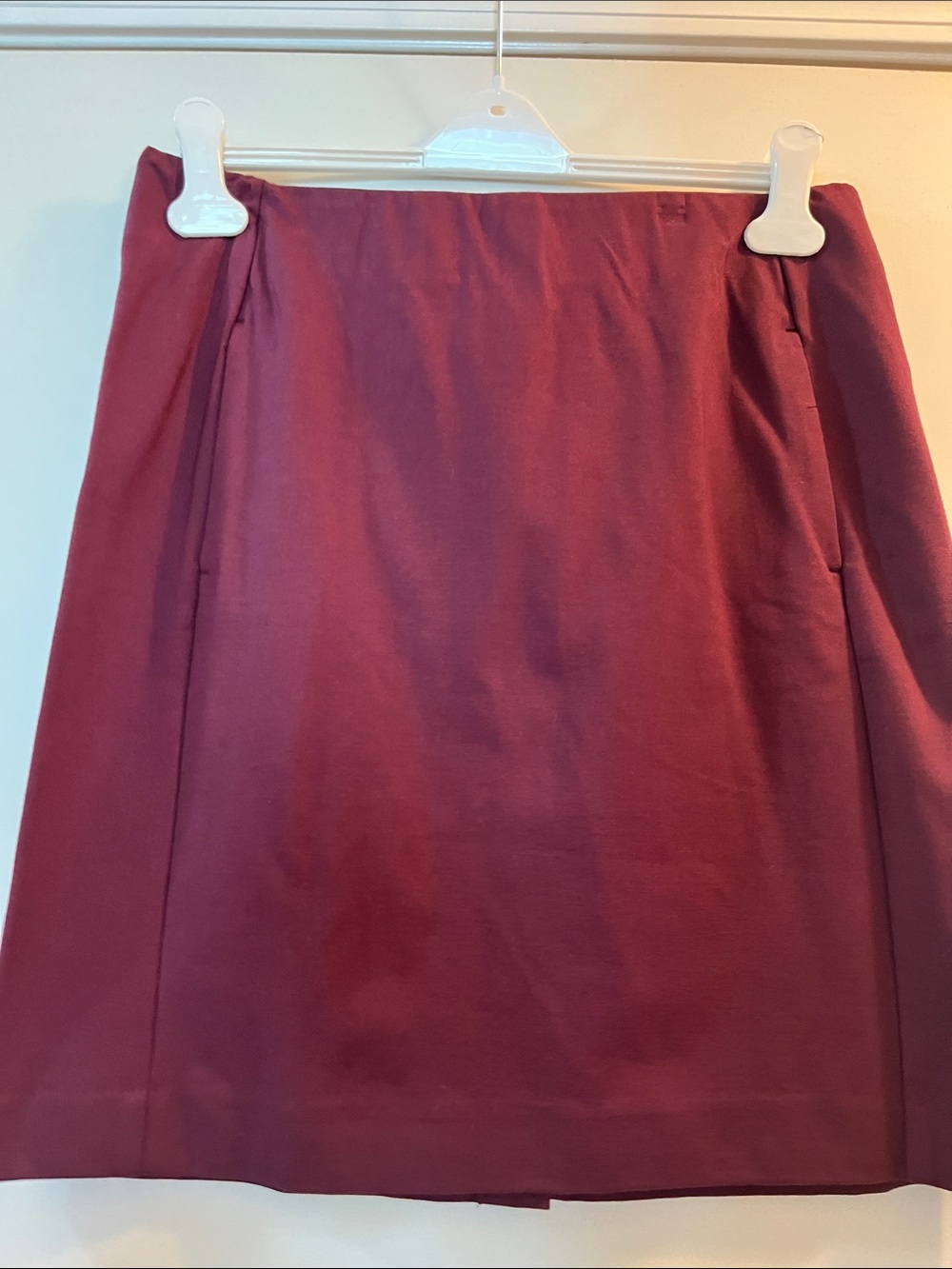 J. Jill Wine Pencil Skirt w/pockets